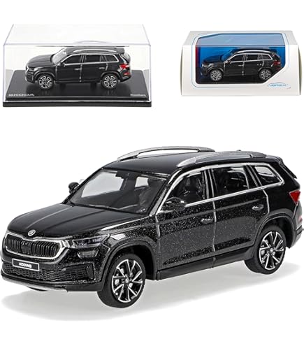 Voiture Miniature Skoda Kodiaq 1:43 - Couleur Blanc Lune Métallisé - Modèle Original Et Détaillé - 6