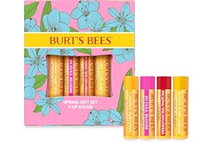 Burt's Bees set de regalo, Cera de abejas, Fresa, Piña, pitahaya con limón, 4x4.25gr, Hydratant