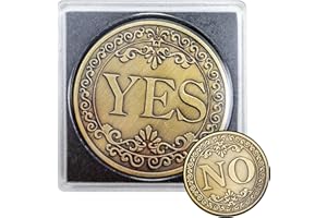 emc.nexus Ja-Nein-Münze aus Metall mit edler Sammlerbox und Vintage-Look - Entscheidungshelfer YES-NO Coin für Rollenspiele, Brettspiele, DND, Sammler, Geschenkideen und Tabletop