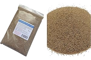 Trustleaf Arena de sílice de color natural, grano medio, para artes y manualidades, acuarios, 1 kg