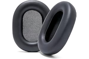Poduszki WC Wicked Bardzo grube nauszniki do Sony WH-1000XM5 — Miękkie poduszki ze skóry PU, luksusowa pianka zapamiętująca kształt izolująca hałas, dodatkowa grubość | Black