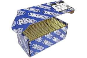 Tacwise 0180 Grapas de Enmarcado Galvanizadas Profesionales Tipo 14/25 mm, Corona Estrecha, Paquete de 15.000
