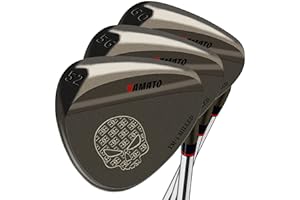 Yamato Golfkeil-Set oder einzelne Golfkeile 50/52/54/56/58/60 Golf Gap Wedge Sets Sandkeil | Lob Wedge Golfschläger für Männer & Frauen gefräste Schlagfläche für hohen Spin - tolles Golfgeschenk