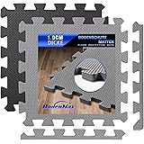 BodenMax Pavimento a incastro palestra fitness tappeto ginnastica puzzle piastrelle sport EVA componibile sotto piscina | 30 