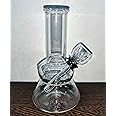 Inara Creation Pocket Size Glass Water Pipe Smoking Pipe Bong - Transparent (5 Inch)
