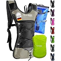 SASMO Drinkzak, 2 liter, BPA-vrij, lekvrij, met geïsoleerde zak, waterreservoir voor rugzak, wandelen, fietsen, outdoor en kamperen, LFGB-gecertificeerd