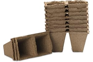 Windhager Godets de Culture en Tourbe pour semis et boutures, 24 pièces, carré, 6 cm, 05507