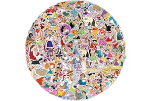 NEULEBEN 200 adesivi da principessa, con scritta in lingua inglese "Sweet Princess", simpatici anime VSCO, adesivi decorativi impermeabili, in vinile per laptop, skateboard, auto, bambini e ragazze