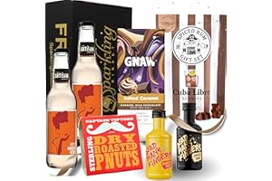 SPARKLING DIRECT Spiced Rum Gift Set - Dead Mans Fingers Flavoured Rum Miniatures (37.5% ABV), Father's Day Gifts for Men and Women, Rum Hampers for Him and Her
