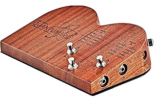 Ortega Guitars Stompbox numérique - Pédale d'effet numérique et Looper - 16 sons de batterie et de percussions - Alimentation fournie - Bois d'acajou, Naturel (QUANTUMloop)