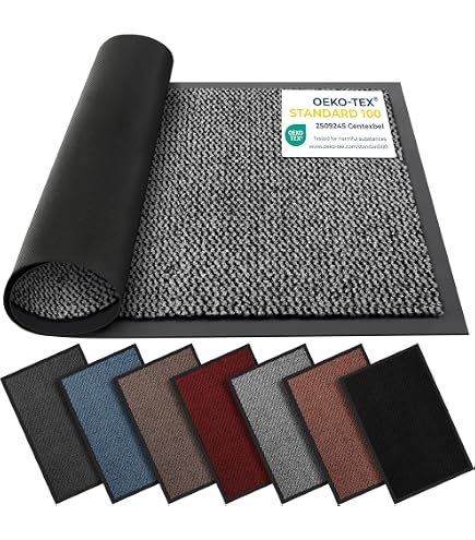 BLADO Waschbare Fußmatten für den Innen- und Außenbereich – rutschfest und strapazierfähig – Stilvoll und groß – Perfekte Staubfänger-Fußmatten (Rost,60cm x 90cm BLADO Waschbare Fußmatten für den Innen- und Außenbereich – rutschfest und strapazierfähig – Stilvoll und groß – Perfekte Staubfänger-Fußmatten (Rost,60cm x 90cm