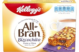 ALL-BRAN Kellogg's All Bran Bizcochito - Paquetes de 6 x 40 g - Total: 240 g