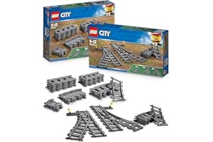 BRICK FLIP Lego City Binari & Morbidi (60205 + 60238), set di estensione ferroviaria station wagon