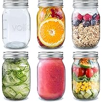 Zikenis 4 stuks Overnight havermoutpotten, 500 ml, inmaakpotten met schroefdeksel, Mason Jar met deksel, voor zelfgemaakte jam, chutney, yoghurt, pudding, inleggen, babyvoeding Zikenis 4 stuks Overnight havermoutpotten, 500 ml, inmaakpotten met schroefdeksel, Mason Jar met deksel, voor zelfgemaakte jam, chutney, yoghurt, pudding, inleggen, babyvoeding