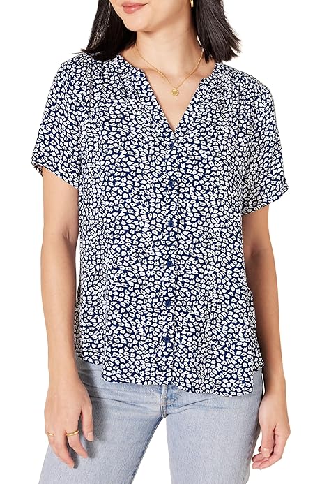 ONLY Damen Langarm-Shirt Onlnova Life - Regular Fit Mit Hemdkragen