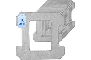 EOVWAEO 16 Stück Reinigungstücher für ECOVACS Winbot W2 PRO Omni / W2 PRO / W2 / W1 PRO / W1 Fensterputzroboter, Waschbares Mikrofaser Reinigungspad Fensterreinigung Ersatzteile Zubehör