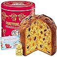 Classic Italian Fruity Panettone Tin - Authentic Chiostro Di Saronno Dried Fruity Panettone 1kg with Chocolate Teddy. Christmas Cake for Birthday Gifts, Christmas Gifts for Women with Topline Card.