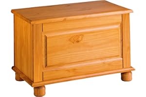 DOGAR Moblir Baul con Puerta Abatible Realizado en Madera de Pino Maciza Color Miel Serie Canet Medidas (46x70x39) cm (AtoxAnchoxFondo) Robusto y Duradero