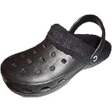 mens fur lined clogs
