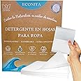 Foglietti di detersivo per bucato - ioni d'argento antibatterici Ecofriendly, formula ultraconcentrata, biodegradabile, compo