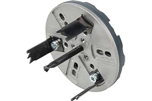 wolfcraft 5986000 Scie Cloche Réglable Ø 35 55 60 68 70 75 80 85 mm, Profondeur de Coupe 30 mm, queue à Trois Pans 8, 5 mm