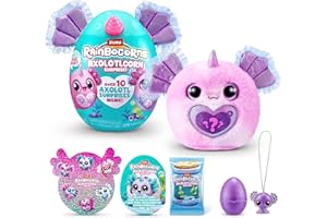 Rainbocorns Axolotlcorn Surprise de ZURU, Peluche Coleccionable para niñas Mayores de 3 años(Candy)