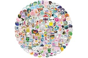 FANCICO Autocollants 223Pcs, Autocollants Drôles pour Adolescents, Filles, Enfants, Adultes | Parfait pour Ordinateur Portable Bouteille, Planche à roulettes, Voiture, iPhone Autocollants en Vinyle