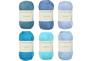 SCHACHENMAYR SINCE 1822 Schachenmayr Catania, Set blau hell mix Filati Per Maglieria A Mano