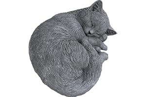 STONE AND STYLE Statue chartreux chat endormi, sont expédiés, au gel jusque -30 °c , en massif pierre