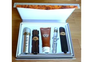 AYASAL Men's Cuba Must Have Gold Aftershave Perfume Grooming Set by Must Have Gold