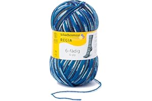 Schachenmayr Regia 6-Fils Color, 150G irland petrol Fils À Tricoter