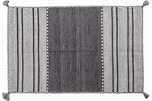 RUG EMOTION Tappeto Tribal - 90x60- Home & Living - Ideale per qualsiasi tipo di ambiente: Cucina Bagno Soggiorno Camera. Realizzato a mano in cotone dallo stile contemporaneo e moderno - Lavabile a 30°