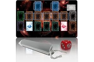 Extalas for Yu-Gi-Oh Playmat Single Player,with Free Limited - Edition dice and Storage Tube Size 24 * 14