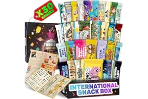 TURKISH MUNCHIES BY MUEKZOIN International Snack Box, Unique Experience with Universal Exotic Candies and Treats from around the World, Gift-Ready Foreign Foods in Packages Inspired by European, Japanese and Korean Cultures