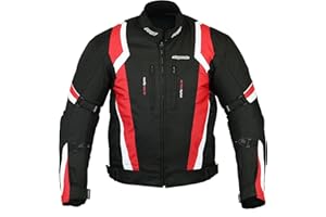 RKsports Kosta WATERPROOF MOTORCYCLE MOTORBIKE JACKET BLACK CE ARMORS