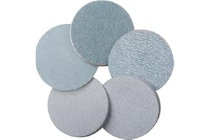 PMIQSA 125mm Mesh Sanding Discs, 50 Pcs Net Ceramic Sandpaper, 60/80/120/180/240 Grit Hook and Loop Dust Free Sanding Pads, for Drywall Sander Efficient Dust Removal Random Orbital Sander Polishing