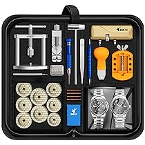 BORSELLO KIT RIPARAZIONE OROLOGI CON ASTUCCIO Apricasse Per Orologiaio Custodia - Foto 4