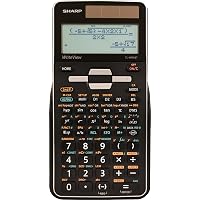 Sharp EL-W535TGBBL Scientific Calculator - WriteView 4-Line Display, Black & Blue