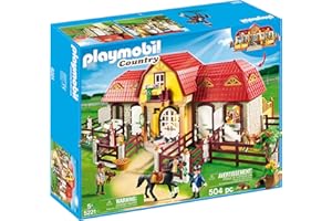 PLAYMOBIL Country 5221 Duża Stadnina Koni z Wybiegiem, od 5 Lat
