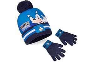 SONIC THE HEDGEHOG Ensemble Bonnet, Écharpe et Gants Enfant