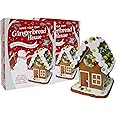 2 Pack Christmas Gingerbread House Kit - Easy to Make - No Baking - with Icing & Decorations - Baking Fun for All The Family!