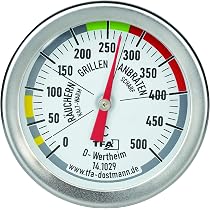 Thermomètre De Four En Acier Inox - Plage 0 à 400°C, Pour Four Traditionnel, électrique Ou à Gaz
