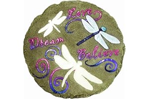 Spoontiques – Gartendekoration – Libellen-Trittstein – Dekostein für Garten