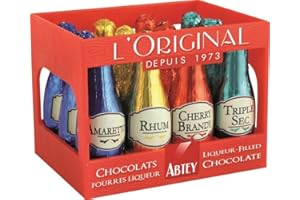 DUPLEIX Lot de 2 casiers liqueur L'Original 108g Abtey - À déguster avec modération ! Idéal pour offrir - chocolat noir fourrés à la liqueur