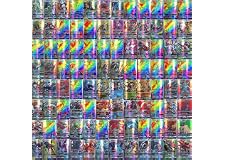 NIIdvet 100pcs Cards Vmax Assorted Cards TCG Card Packs Ultra Rare Shiny Collection Cards Set 95 GX+5 Mega cards No Duplicate
