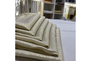 TESSILE & SERVICE SRL T&S SET DA 6 TOVAGLIOLI DI STOFFA LUREX COLORE ORO POLI. MISURA 45X45 ORLO DA 2CM - MADE ITALY