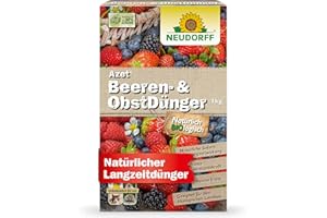 Neudorff Azet Beeren- & ObstDünger – Bio-Dünger für mehr Geschmack und reiche Ernte bei Beeren und Obst mit natürlicher Sofort- & Langzeitwirkung, 1 kg