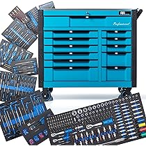 XCX Werkzeugwagen 3-etagig - Robuster Rollwagen Für Werkstatt & Garage