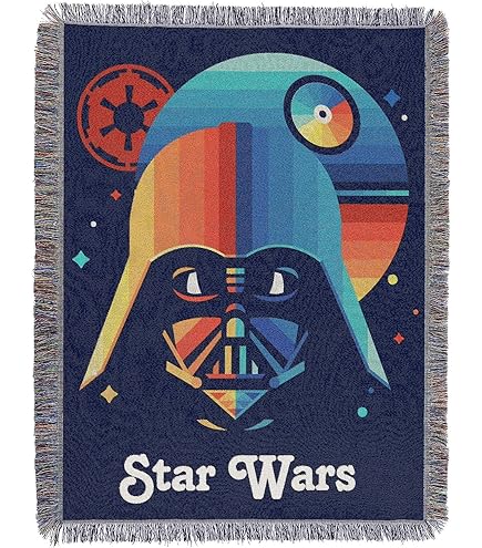 Northwest Star Wars Micro Raschel Gooi Deken, 46 x 60, Darth Night