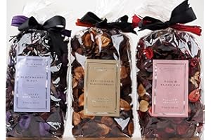 SiL Interiors Pot Pourri - Oak and Blackcurrant, Blackberry, Rose Black Oud (Set of 3)